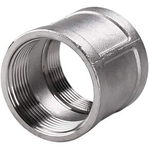 Avanty Stainless Steel 304 Cast Pipe Fitting, Coupling, 1-1/4" NPT Female x 1-1/4" NPT Female