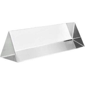 EISCO Equilateral Prism, 3" (75mm) Length, 1" (25mm) Faces - Triangular - Optical Quality Glass - Excellent for Physics, Light Refraction & Wavelength Experiments, Photography Labs