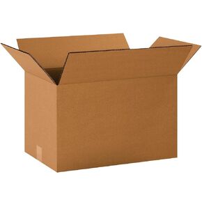 BOX USA Double Wall Boxes, 20" x 12" x 12", Kraft (Pack of 15) (BHD201212DW)