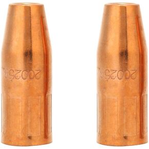 2pcs 200258 MIG Welding Nozzles 1/2" Recessed Tip Fit for Miller M25 M40 Hobart Gun