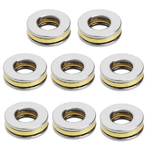 8pcs F8-16M Thrust Ball Bearings 8mm x 16mm x 5mm Chrome Steel Single Direction Miniature High Precision Flat Steel Bearings Set