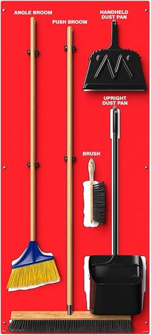 Accuform Clean & Sweep Store-Board with Tools, Max-Duty Aluminum Material, Red Board, White Shadows in Saudi Arabia