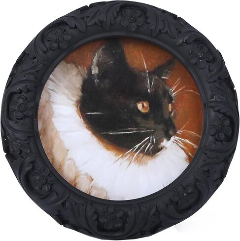 SIKOO 3x3 Gothic Picture Frame Vintage Picture Frames Wallet Size Picture Frames Small Picture Frame Antique Mini Picture Frames Black in Saudi Arabia