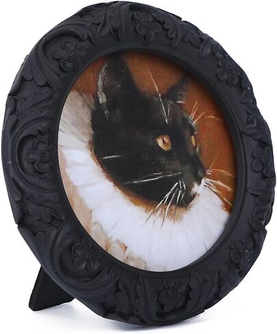 SIKOO 3x3 Gothic Picture Frame Vintage Picture Frames Wallet Size Picture Frames Small Picture Frame Antique Mini Picture Frames Black in Saudi Arabia