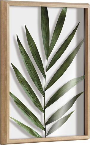 Kate and Laurel Blake Botanical 5F Framed Printed Glass Wall Art by Amy Peterson Art Studio, 18x24 Natural, Modern Wall Decor Inspired by Nature in Saudi Arabia