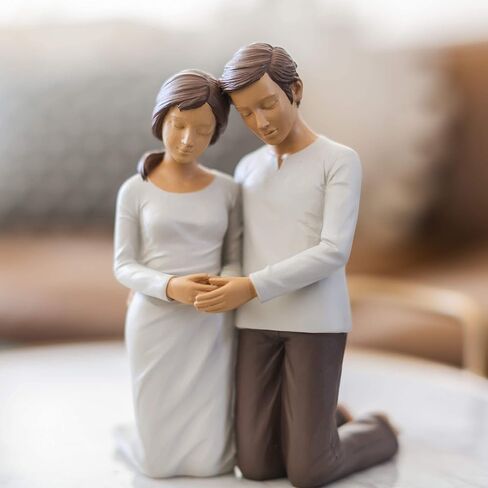 Husband & Wife Praying Couple Kneeling Statue Sculpture - Husband Wife Gifts, Couples Gift Ideas, Married Couples Gift Ideas, Soulmate Gifts, Wedding Gifts, Engagement Gift in Saudi Arabia