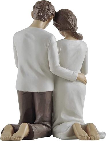 Husband & Wife Praying Couple Kneeling Statue Sculpture - Husband Wife Gifts, Couples Gift Ideas, Married Couples Gift Ideas, Soulmate Gifts, Wedding Gifts, Engagement Gift in Saudi Arabia