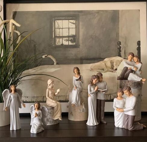 Husband & Wife Praying Couple Kneeling Statue Sculpture - Husband Wife Gifts, Couples Gift Ideas, Married Couples Gift Ideas, Soulmate Gifts, Wedding Gifts, Engagement Gift in Saudi Arabia