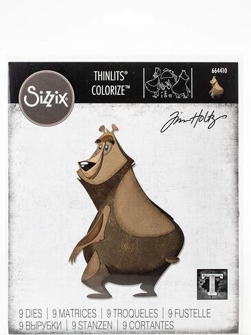 Sizzix Thinlits Die Set, Colorize by Tim Holtz, Multicolor in Saudi Arabia