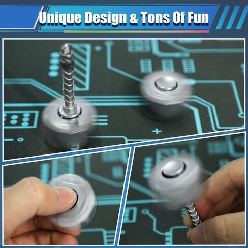 Transformable Fidget Spinner, Metal Hand Hammer Fidgit Toy for Kids Adults, Cool Shield Chain Fingertip Gyro Stress Relief Cube for Office, Stocking Stuffer Gifts for Christmas New Year 2 Pack in Kuwait
