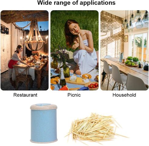 علبة أعواد الأسنان الإبداعية موزع أعواد الأسنان حامل أعواد الأسنان الأوتوماتيكي لغرفة المعيشة وغرفة الطعام وتنظيف الأسنان in Kuwait