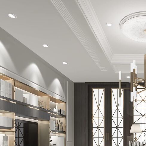 Maxxima 6 in. 5 CCT Ultra-Thin Recessed LED Gimbal Downlight - 1,000 Lumens, Color Selectable 2700K-5000K (2700K/3000K/3500K/4000K/5000K), Dimmable, Canless, Slim IC Rated, Junction Box Included in Saudi Arabia