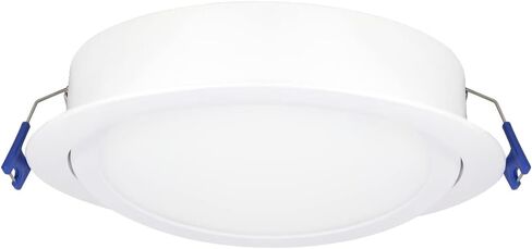 Maxxima 6 in. 5 CCT Ultra-Thin Recessed LED Gimbal Downlight - 1,000 Lumens, Color Selectable 2700K-5000K (2700K/3000K/3500K/4000K/5000K), Dimmable, Canless, Slim IC Rated, Junction Box Included in Saudi Arabia