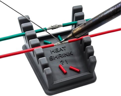 Upgraded Silicone Soldering Stand, Helping Hands Soldering Station, Soldering Wire Holder with 6 Slots - Third Hand Soldering Iron Stand for 32AWG to 12AWG Wires(Only Stand), Dark Grey, 1 Pcs in Saudi Arabia