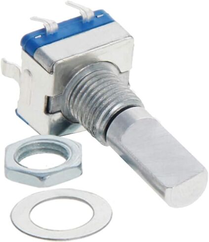 Fielect 360 Degree Rotary Encoder Code Switch Digital Potentiometer EC11 7 Pins 15mm Shaft Height 2Pcs in Saudi Arabia
