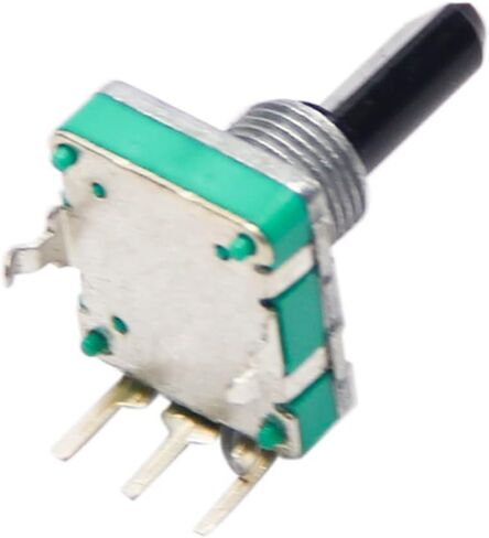 Fielect 360 Degree Rotary Encoder Code Switch Digital Potentiometer EC11 7 Pins 15mm Shaft Height 2Pcs in Saudi Arabia