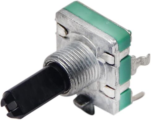 Fielect 360 Degree Rotary Encoder Code Switch Digital Potentiometer EC11 7 Pins 15mm Shaft Height 2Pcs in Saudi Arabia