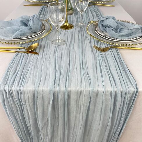 EHLDekol Cheesecloth Gauze Table Runner,Wedding Decor Arch Draping,Gauze Event Centerpiece Runner, Bridal Shower Runner(Terracotta,14ft) in Saudi Arabia