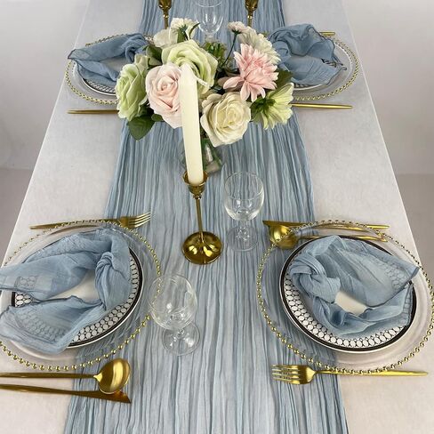 EHLDekol Cheesecloth Gauze Table Runner,Wedding Decor Arch Draping,Gauze Event Centerpiece Runner, Bridal Shower Runner(Terracotta,14ft) in Saudi Arabia