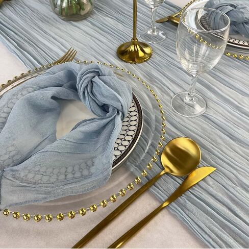 EHLDekol Cheesecloth Gauze Table Runner,Wedding Decor Arch Draping,Gauze Event Centerpiece Runner, Bridal Shower Runner(Terracotta,14ft) in Saudi Arabia