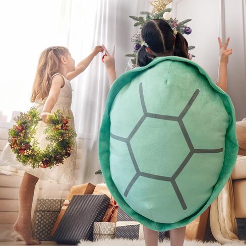 Rruonshully 40 بوصة يمكن ارتداؤها على شكل سلحفاة على شكل صدفة سلحفاة من القطيفة على شكل سلحفاة محشوة على شكل حيوان وسادة عيد الميلاد والهالوين زي Adlut in Kuwait