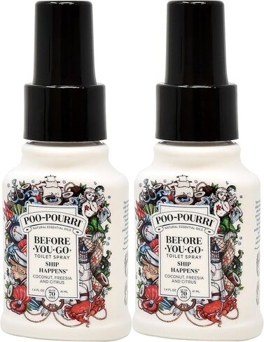 زجاجة رذاذ المرحاض Poo-Pourri Before You Go، سعة 1.4 أونصة، عبوتان in Kuwait