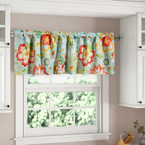Country Rustic Kitchen Curtains, Vintage Boho Farmhouse Short Curtains Small Half Window Curtains for Bedroom Kitchen Bathroom, Cottagecore Blackout Privacy Curtain Tiers 36 Inches 2 Panel in Saudi Arabia