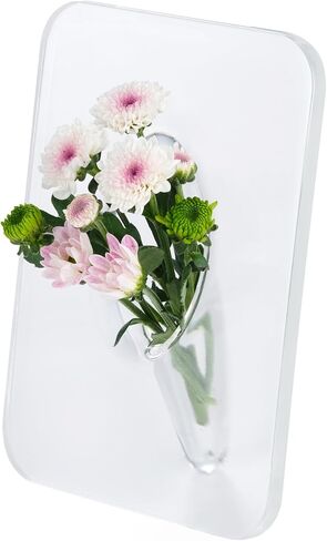 مزهرية كتاب شفافة للزهور، مزهرية زهرة أكريليك شفافة، مزهرية زهرة واحدة ديكور فريد من نوعه للقطع المركزية للمكتب المنزلي in Kuwait