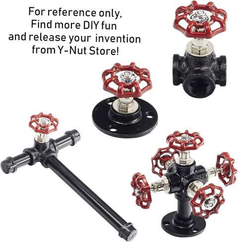 4pcs 1/2 Inch Malleable Black Floor Iron Flange DN15, Three Holes Flange Iron Pipe Floor Fitting Plumbing Threaded Flange DIY Wall Industrial Steampunk Furniture Vintage Retro Decor in Saudi Arabia