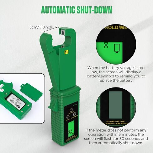 المشبك متر التيار المتناوب/تيار مستمر جهاز اختبار التيار 0mA-60A أمبير متر المشبك التيار المتناوب/تيار مستمر تسرب التيار متر التيار المتناوب تيار مستمر السيارات تبديل أمبير المشبك المتعدد الرقمية المشبك متر عدة ، عقد البيانات/الذاكرة/مراجعة ، تخزين 99 مجم in Kuwait