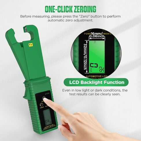 المشبك متر التيار المتناوب/تيار مستمر جهاز اختبار التيار 0mA-60A أمبير متر المشبك التيار المتناوب/تيار مستمر تسرب التيار متر التيار المتناوب تيار مستمر السيارات تبديل أمبير المشبك المتعدد الرقمية المشبك متر عدة ، عقد البيانات/الذاكرة/مراجعة ، تخزين 99 مجم in Kuwait