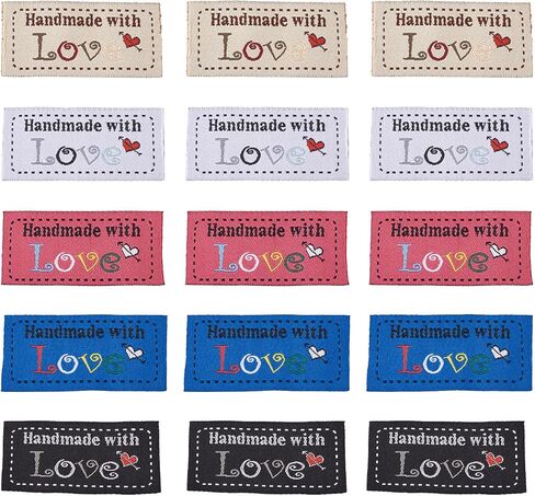 Beadthoven 480pcs Sewing Clothing Size Labels XS/S/M/L/XL/XXL Sewing Woven Fabric Size Tags Shirt Garment Tags Embroidered Label Tags for Knitting Quilting Sewing DIY Crafts in Saudi Arabia