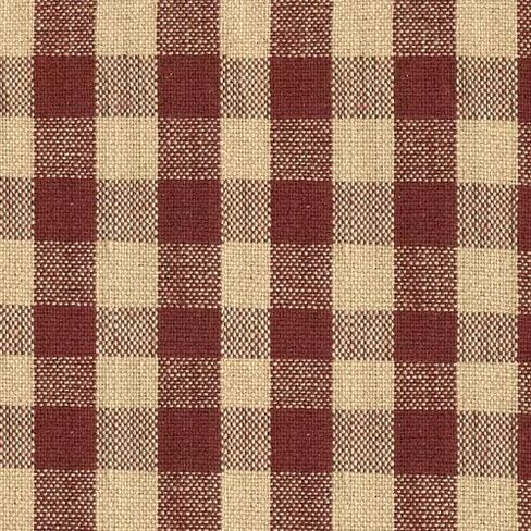 لوحة باب فرنسية من القطن غير المبطن باللون الأحمر وجوزة الطيب مقاس 42 بوصة × 72 بوصة من شركة Primitive Home Decors in Kuwait