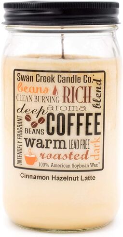 Swan Creek 100% American Soybean 24 Oz. Jar Candle - Cinnamon Hazelnut Latte in Saudi Arabia