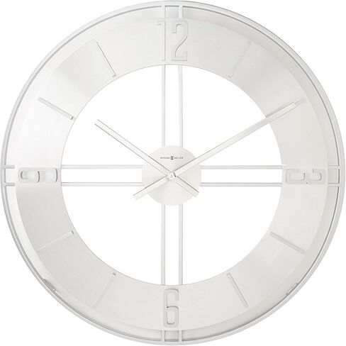 Howard Miller Stapleton Wall Clock 625-520 ? Oversized Iron and Nickel with Quartz Movement in Kuwait