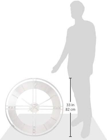 Howard Miller Stapleton Wall Clock 625-520 ? Oversized Iron and Nickel with Quartz Movement in Kuwait