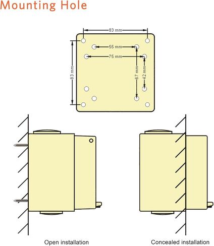 Agatige Rotary Changeover Switch, 500V 3P 63A Waterproof Switch Outdoor Power Isolator On-Off Switch Dustproof Rotary Control Switch Socket Cam Switch with Exterior Box for Outdoor in Saudi Arabia