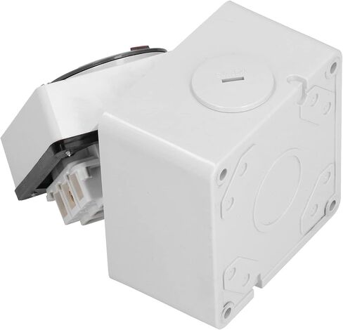 Agatige Rotary Changeover Switch, 500V 3P 63A Waterproof Switch Outdoor Power Isolator On-Off Switch Dustproof Rotary Control Switch Socket Cam Switch with Exterior Box for Outdoor in Saudi Arabia