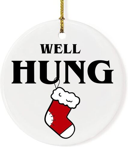 Funny Christmas Ornament Nightmare Before Christmas Moonlight Madness Ceramic Christmas Hanging Ornament Features Jack Skellington & Sally Christmas Ornament for Christmas Tree Decorations Home Decor in Saudi Arabia