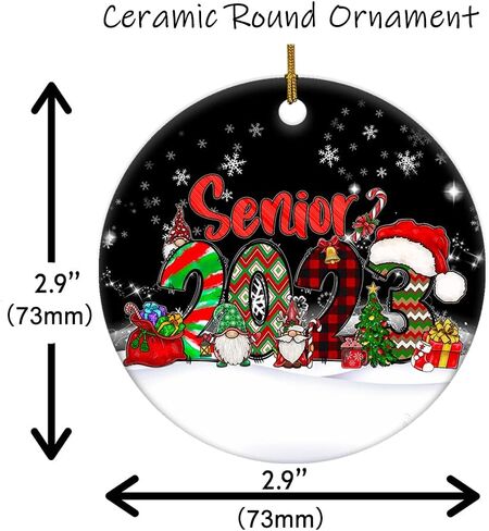 Funny Christmas Ornament Nightmare Before Christmas Moonlight Madness Ceramic Christmas Hanging Ornament Features Jack Skellington & Sally Christmas Ornament for Christmas Tree Decorations Home Decor in Saudi Arabia