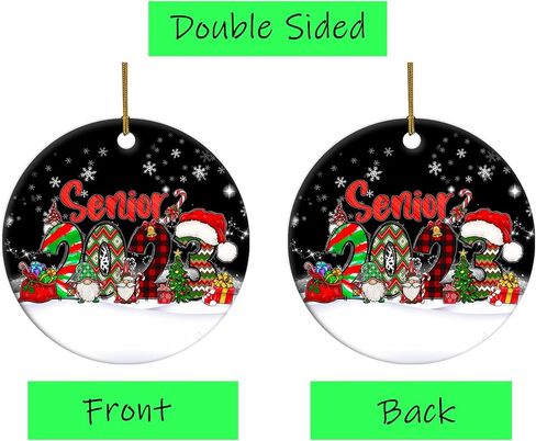 Funny Christmas Ornament Nightmare Before Christmas Moonlight Madness Ceramic Christmas Hanging Ornament Features Jack Skellington & Sally Christmas Ornament for Christmas Tree Decorations Home Decor in Saudi Arabia