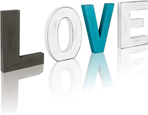 Solution4Patio Wooden EAT Decorative Signs with Back Hanging Holes, Freestanding Cutout Words Table Centerpiece, Rustic Letters for Dining Room, Kitchen Decor #D307A00 in Saudi Arabia