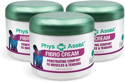 كريم PhysAssist Fibromyalgia - مهدئ ومنعش نباتي طبيعي، جرة 4 أونصة. in Saudi Arabia
