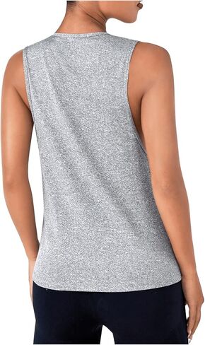 Milumia Women's Letter Print Crew Neck Tank Top Sleeveless Going Out Sports Tops in Saudi Arabia