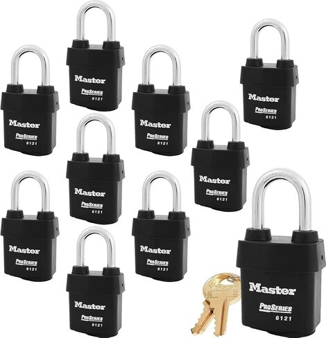 Master Lock - Four (4) High Security Pro Series Padlocks 6121NKALF-4 w/BumpStop Technology in Saudi Arabia