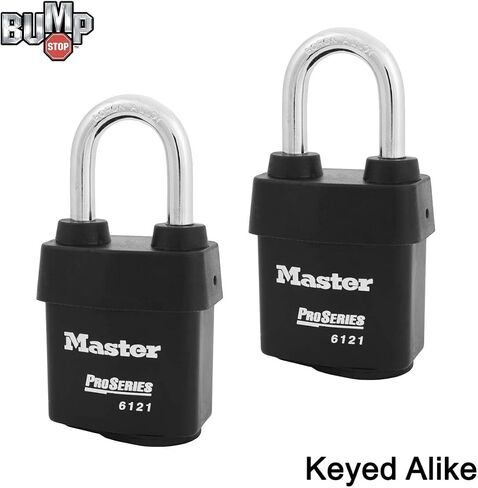 Master Lock - Four (4) High Security Pro Series Padlocks 6121NKALF-4 w/BumpStop Technology in Saudi Arabia