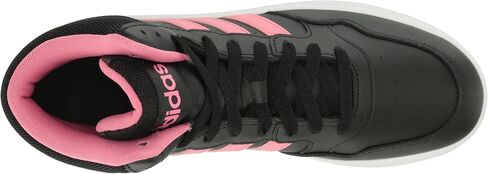 حذاء رياضي adidas Originals Hoops 3.0 Mid_legacy، أسود/وردي فيوجن/أبيض، 4.5 US للجنسين للأطفال الكبار in Saudi Arabia