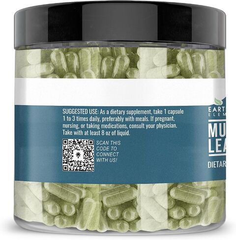 Earthborn Elements White Mulberry Leaf Extract 200 Capsules, Pure & Undiluted, No Additives in Saudi Arabia