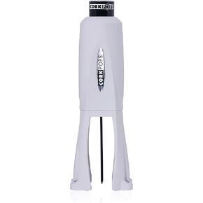 Cork Pops Legacy Wine Opener Built-in 4-Blade Foil Cutter Safe Cork Removal, Effortless Push Button Use, Needle Guard for Safety, Low-Pressure Cartridge Opens Up To 60 Bottles