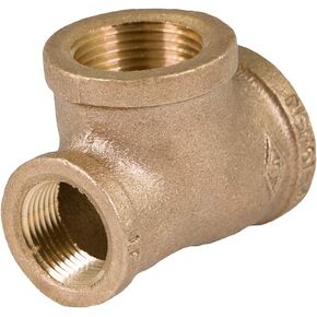 CSSU1009 1 x 3/4'' x 1-Inch Reducing Tee Three Size with Female Threaded Connections Ends, Brass Construction, Higher Corrosion Resistance Economical & Easy to Install, 11